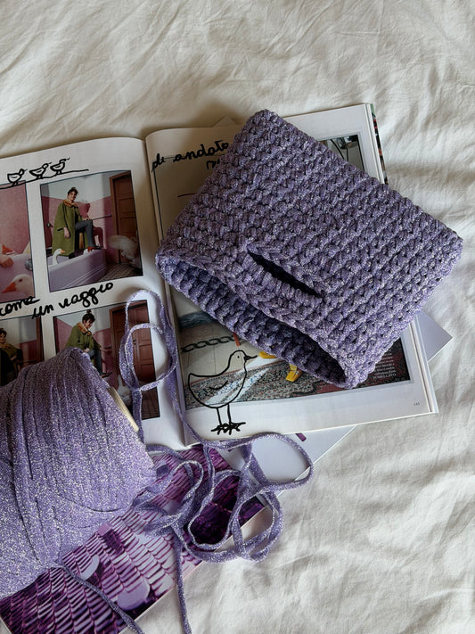 MINOU bag standard// lilla lurex