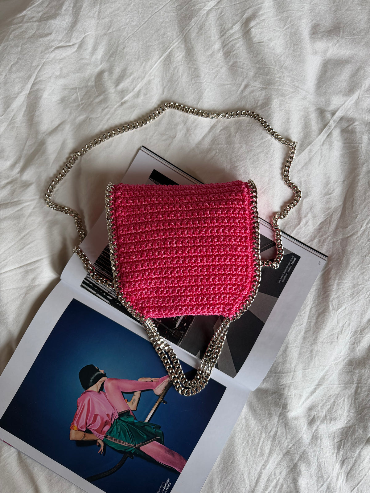 STAR bag mini// fucsia