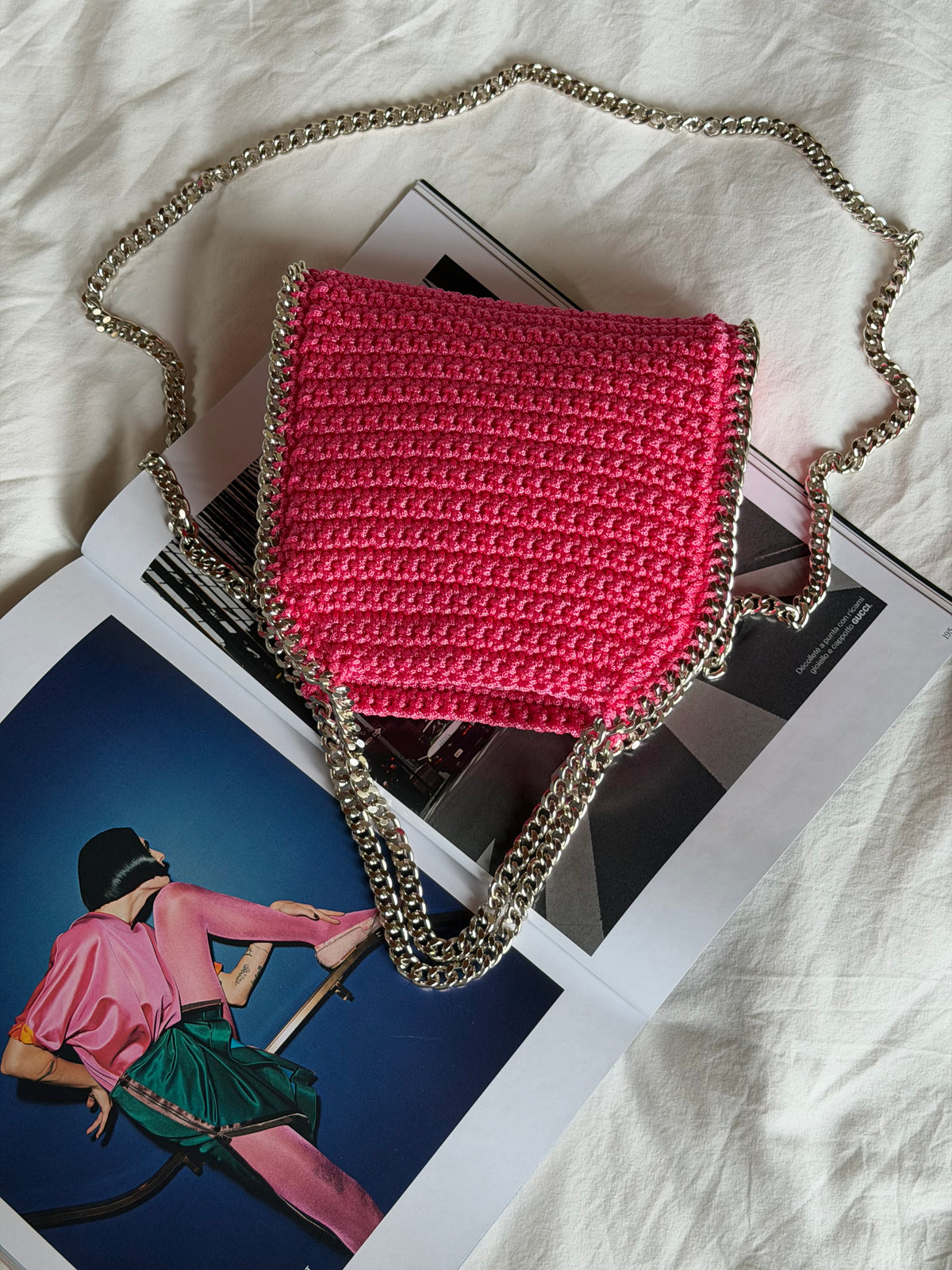 STAR bag mini// fucsia