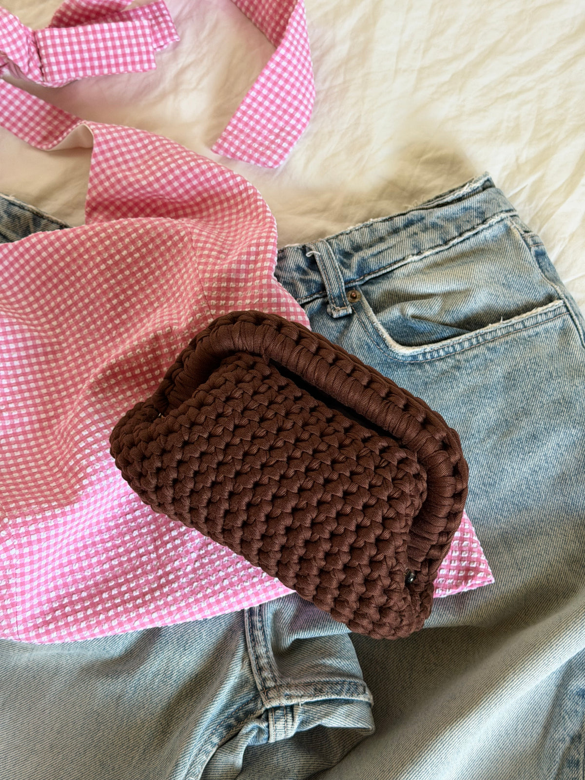 CLOUD bag mini// cacao con manico