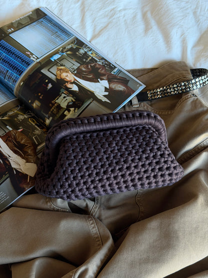 CLOUD bag standard// marrone cioccolato con manico