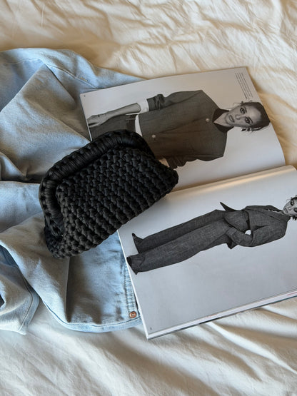 CLOUD bag mini// nera con manico