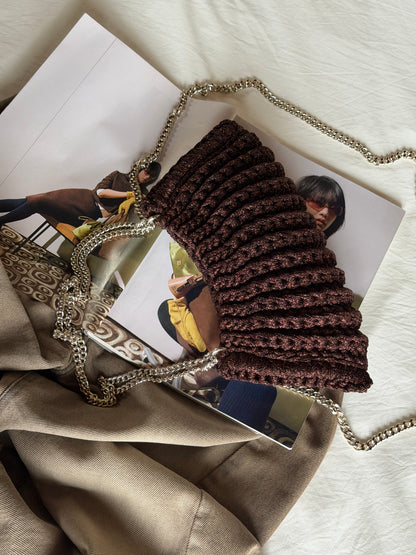 BONBON bag mini// marrone lurex