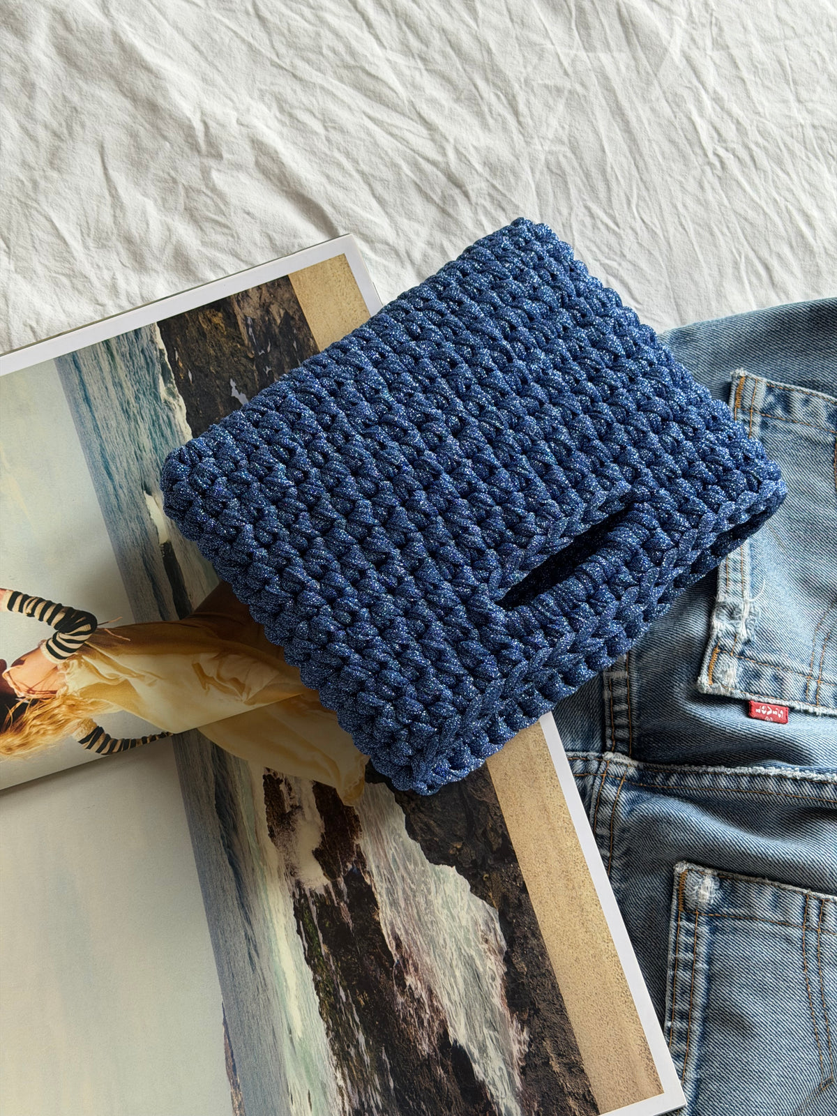 MINOU bag standard// cobalto lurex