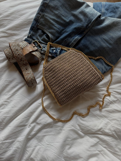STAR bag standard// nocciola lurex