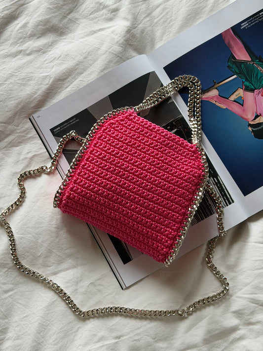 STAR bag mini// fucsia