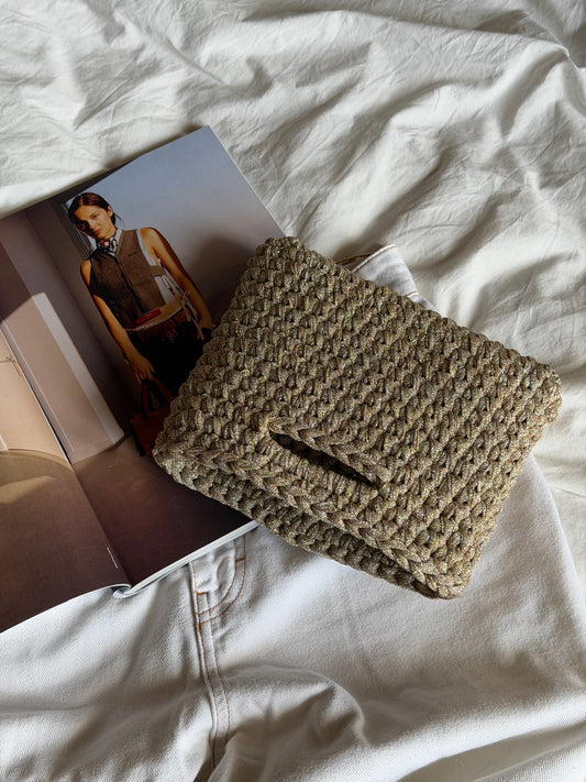 MINOU bag standard// sabbia lurex