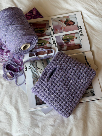 MINOU bag standard// lilla lurex