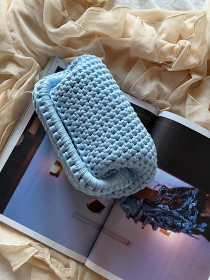 CLOUD bag standard// celeste baby con manico