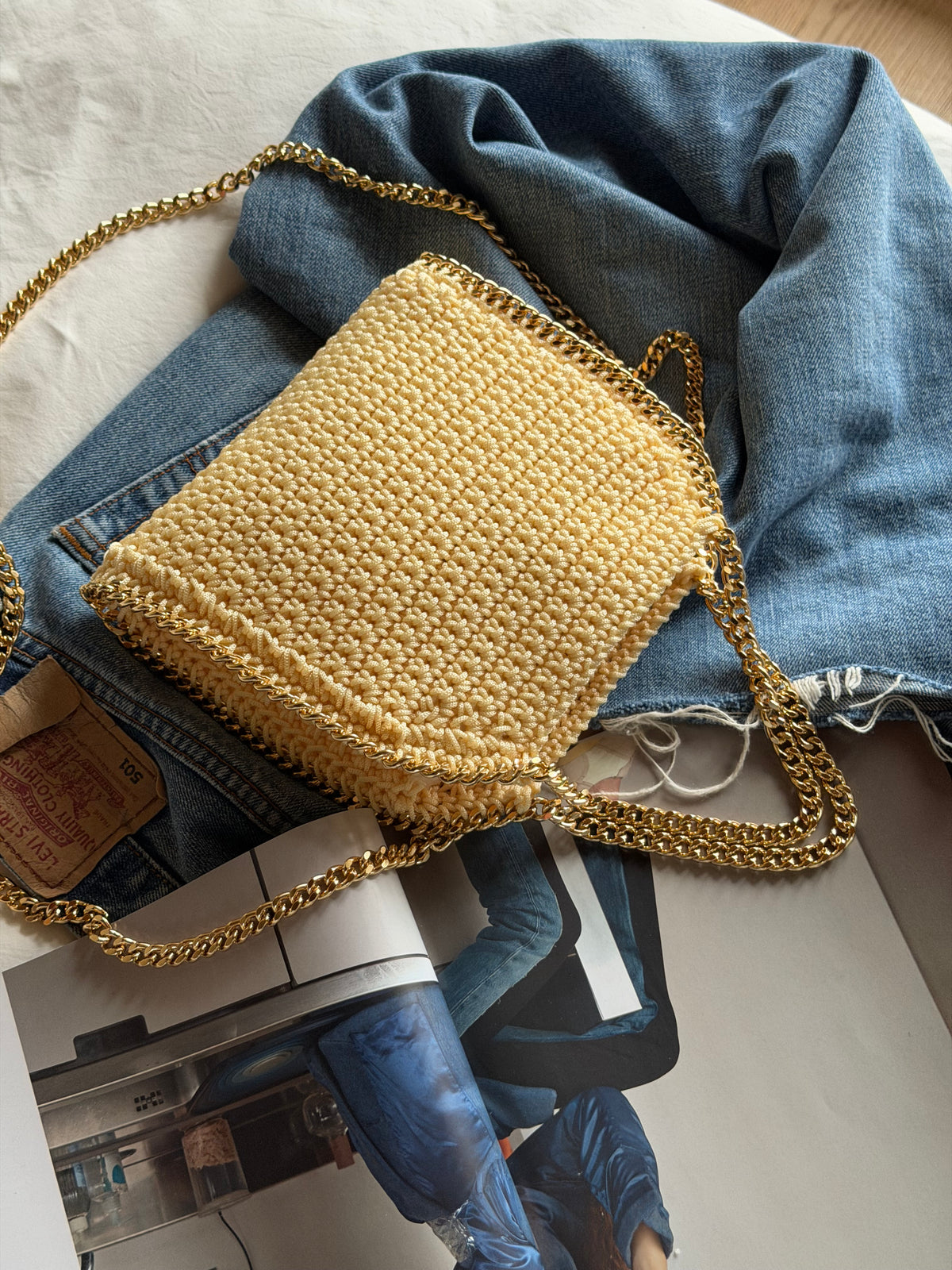 STAR bag mini// vaniglia