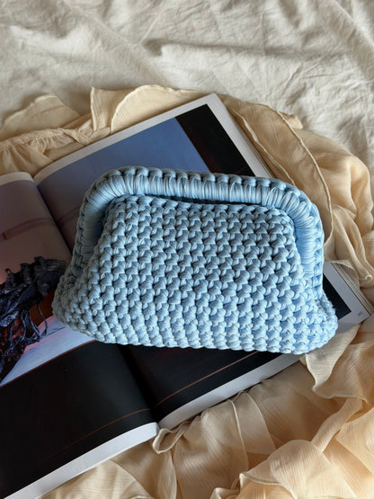 CLOUD bag standard// celeste baby con manico