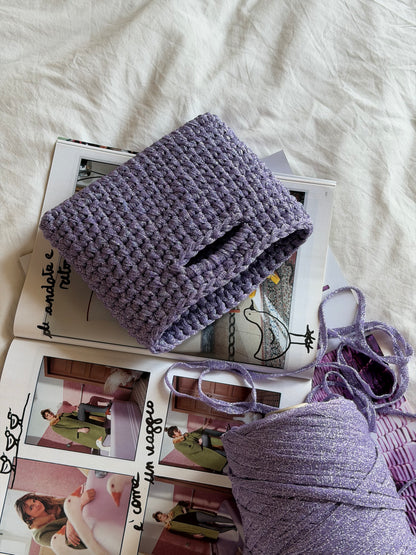 MINOU bag standard// lilla lurex
