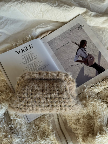 FLUFFY CLOUD bag standard// oro-argento lurex con manico