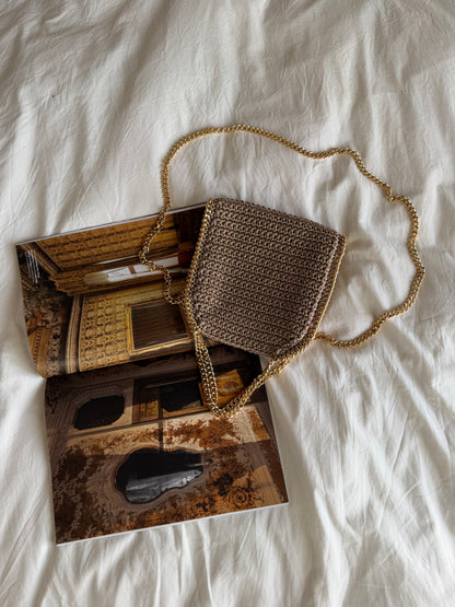 STAR bag mini// nocciola lurex