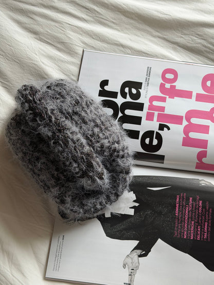 FLUFFY CLOUD bag standard// antracite lurex con manico