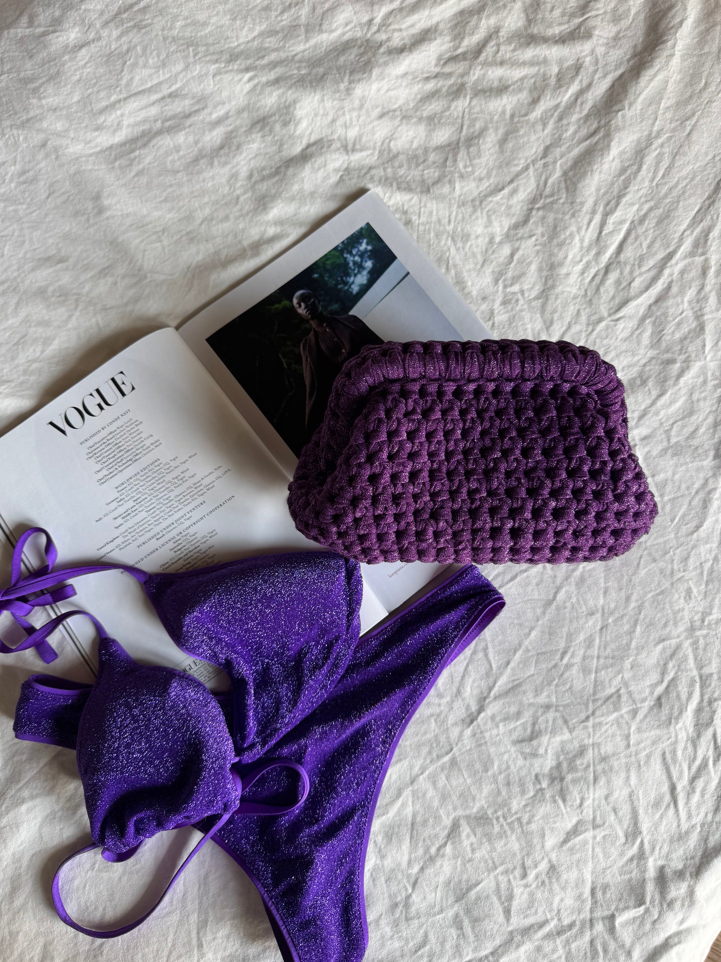 CLOUD bag standard// viola lurex