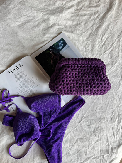 CLOUD bag standard// viola lurex