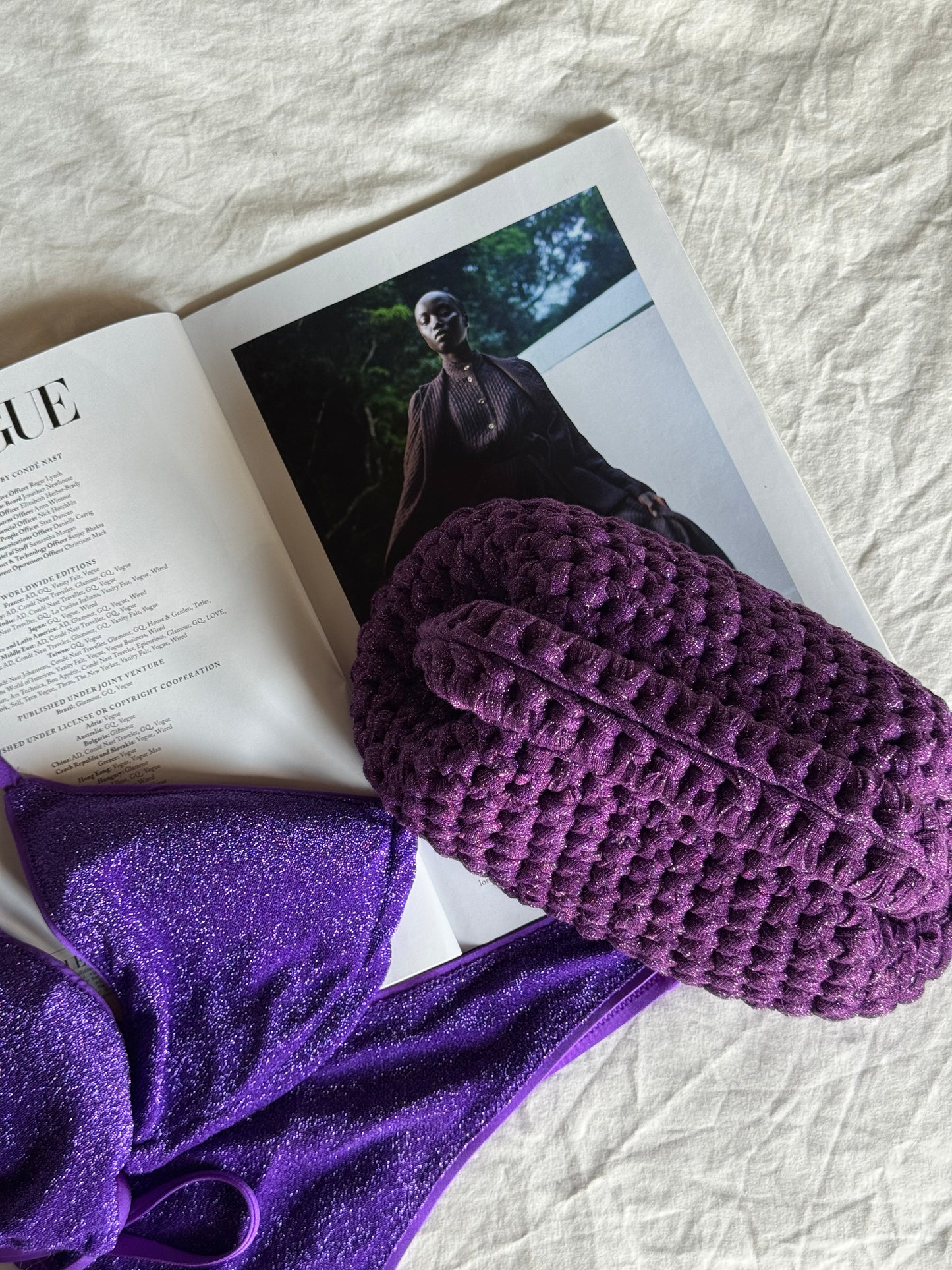 CLOUD bag standard// viola lurex
