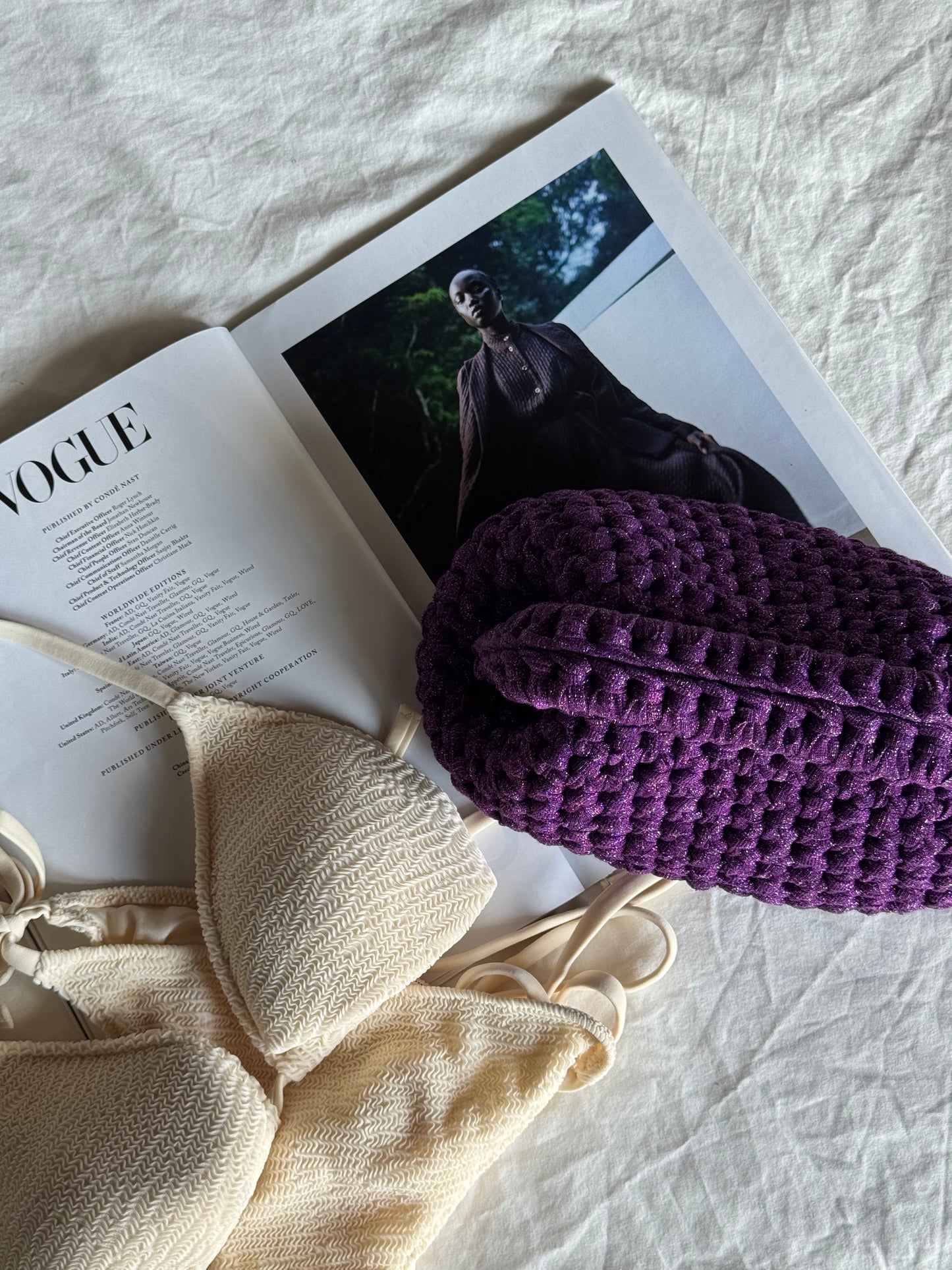 CLOUD bag standard// viola lurex