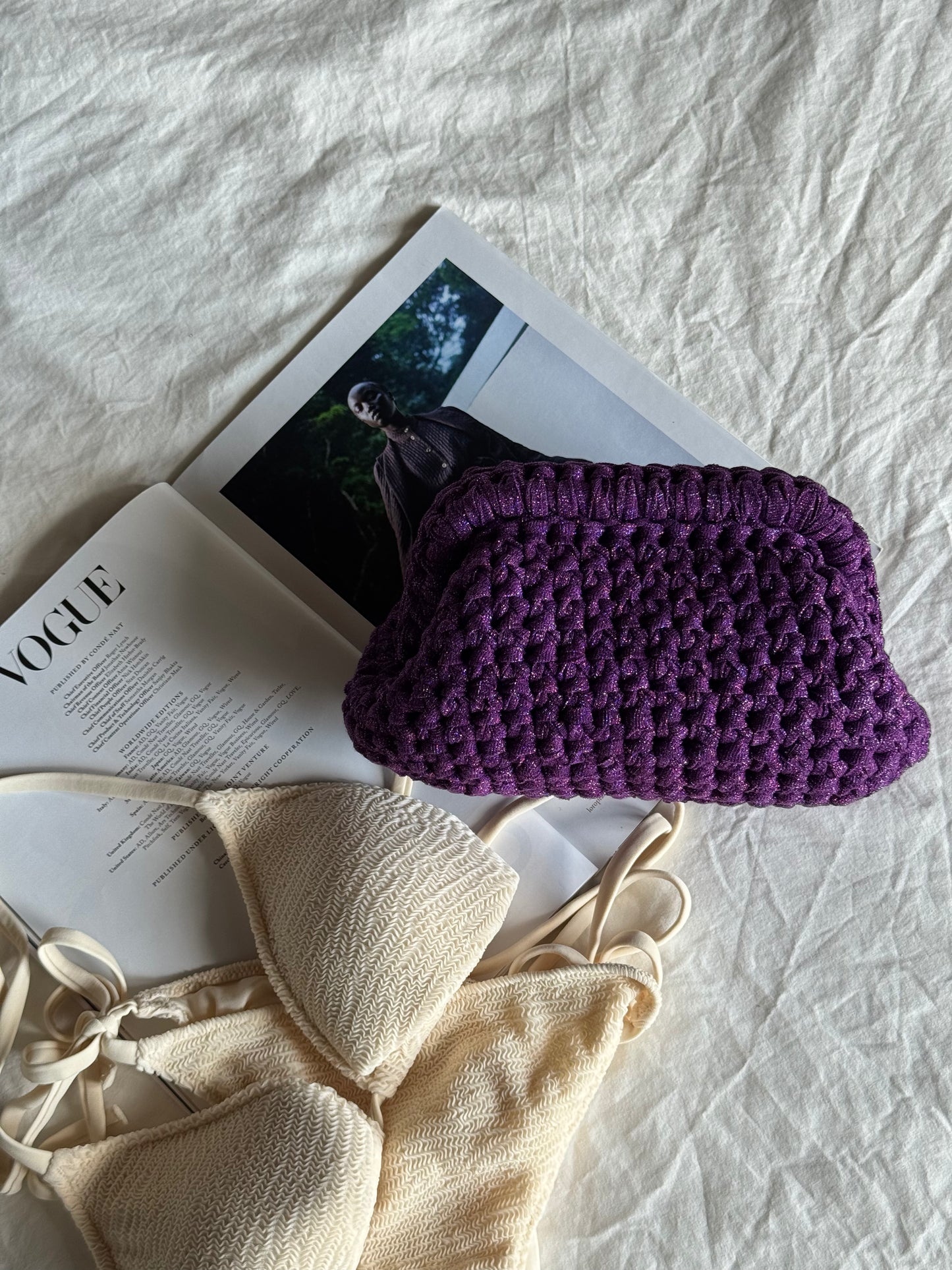CLOUD bag standard// viola lurex