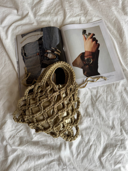 LOOM bag standard// oro lurex con sacchetto oro