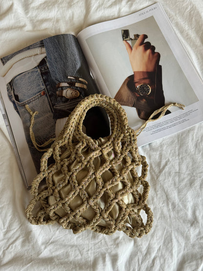 LOOM bag standard// oro lurex con sacchetto oro