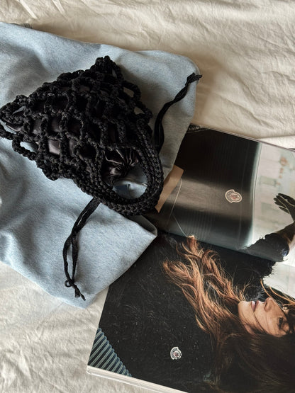 LOOM bag mini// nera lurex
