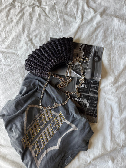 BONBON bag mini// antracite lurex