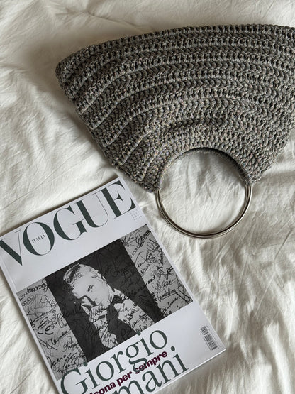 SHELL bag standard// grigia lurex