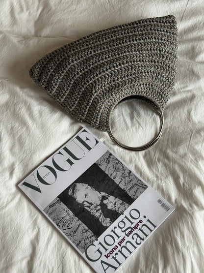 SHELL bag standard// grigia lurex
