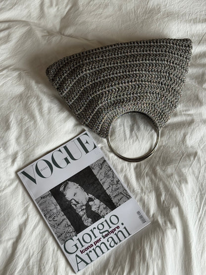 SHELL bag standard// grigia lurex