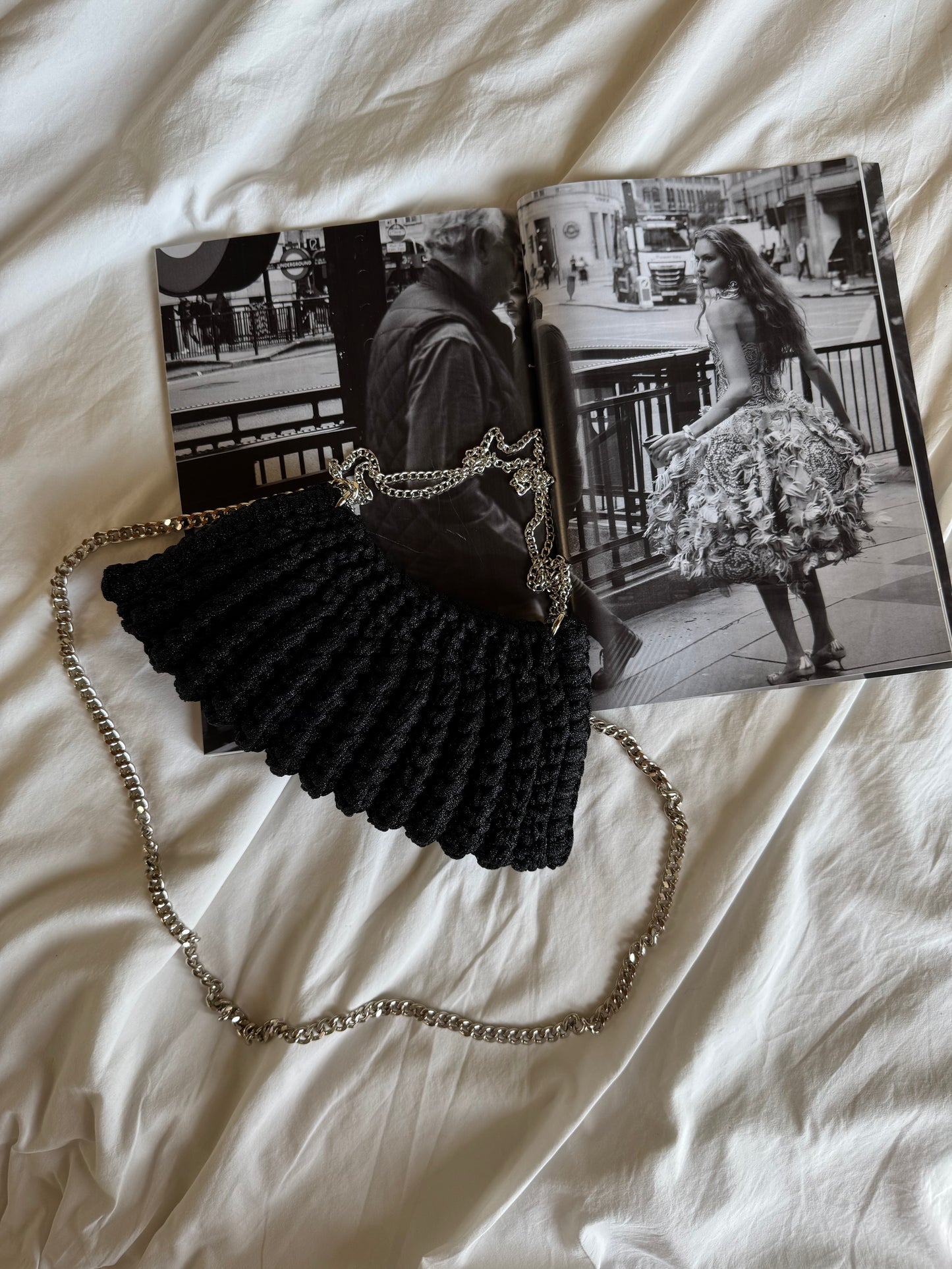 BONBON bag mini// nera lurex