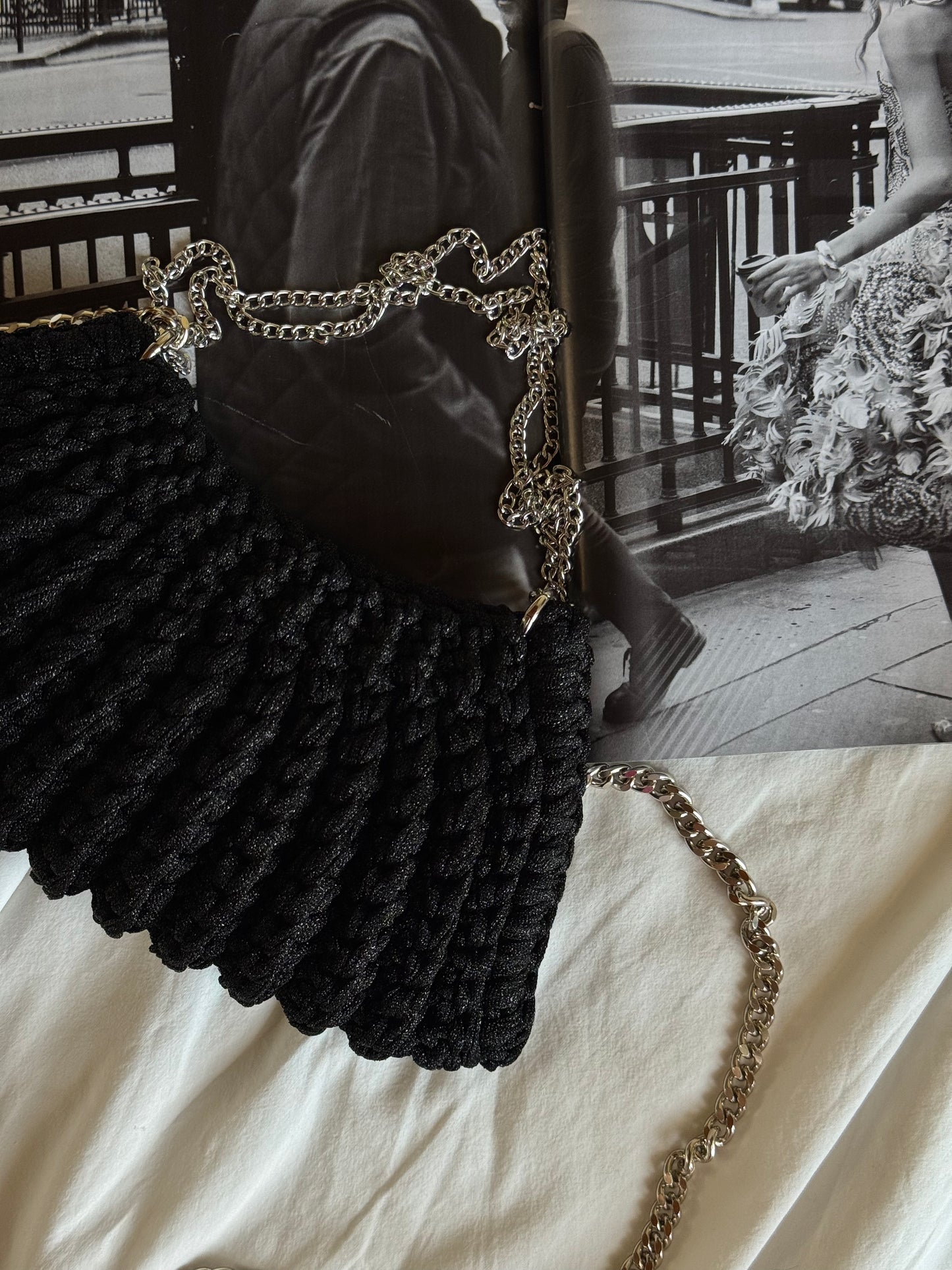 BONBON bag mini// nera lurex