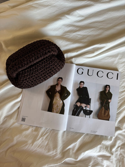 CLOUD bag standard// marrone lurex con manico