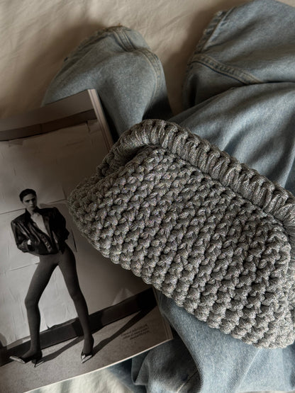 CLOUD bag standard// argento lurex