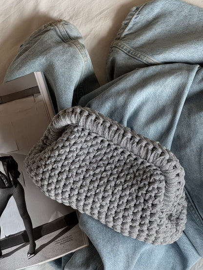 CLOUD bag standard// argento lurex