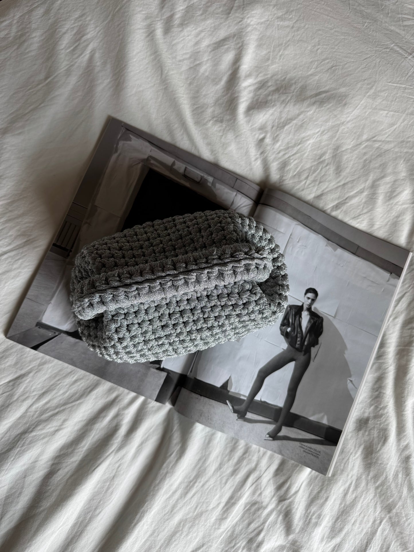 CLOUD bag standard// argento lurex
