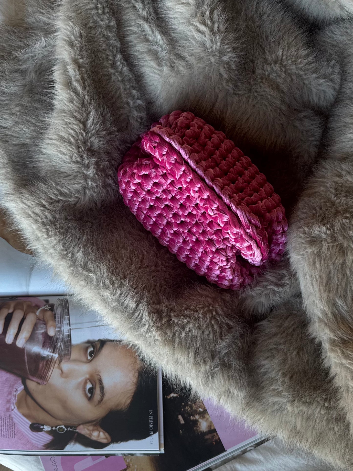 VELVET CLOUD bag standard// bubblegum