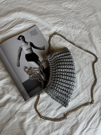 BONBON bag mini// argento lurex
