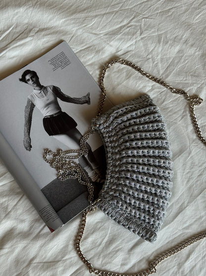 BONBON bag mini// argento lurex