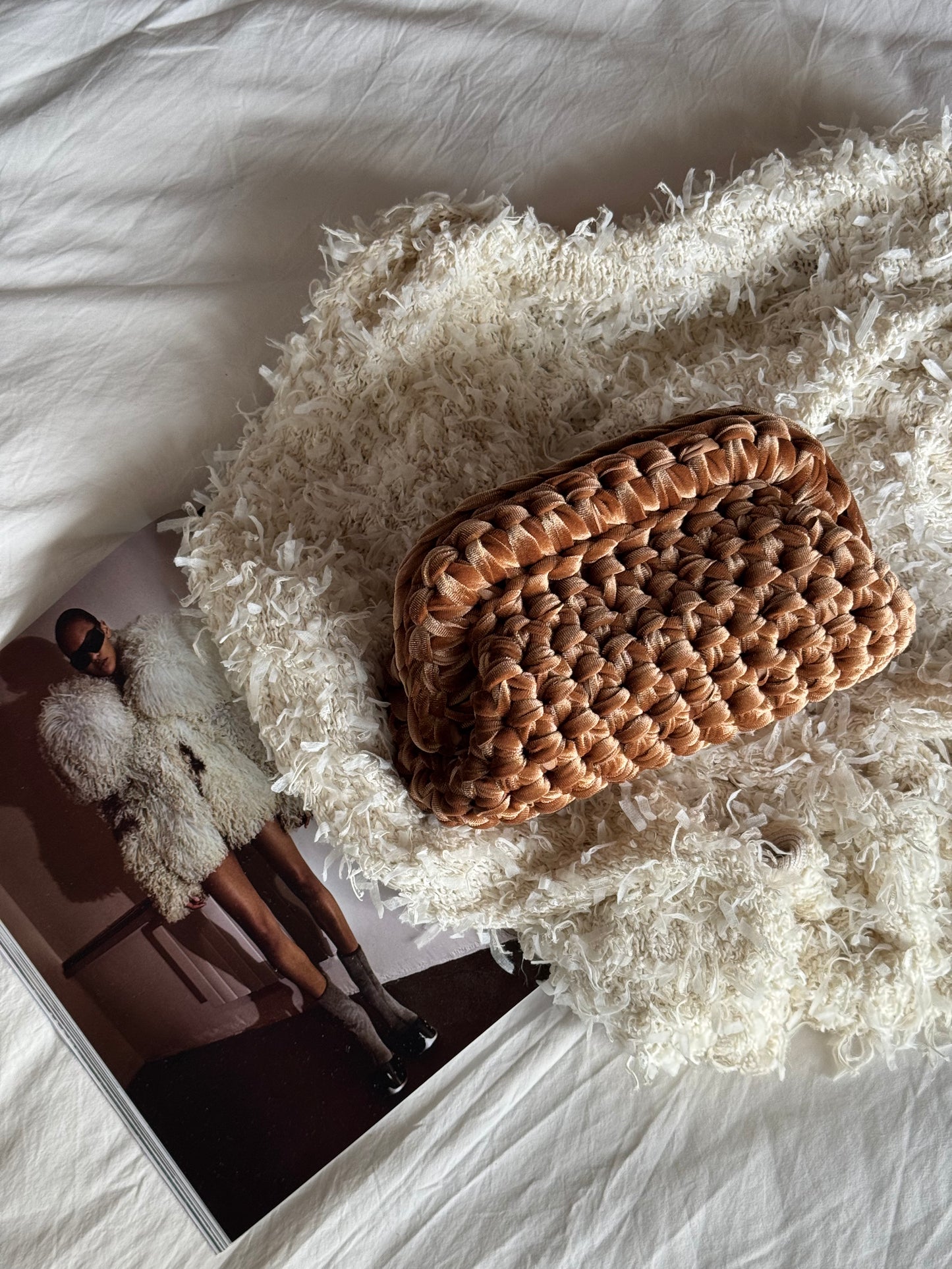 VELVET CLOUD bag standard// biscotto