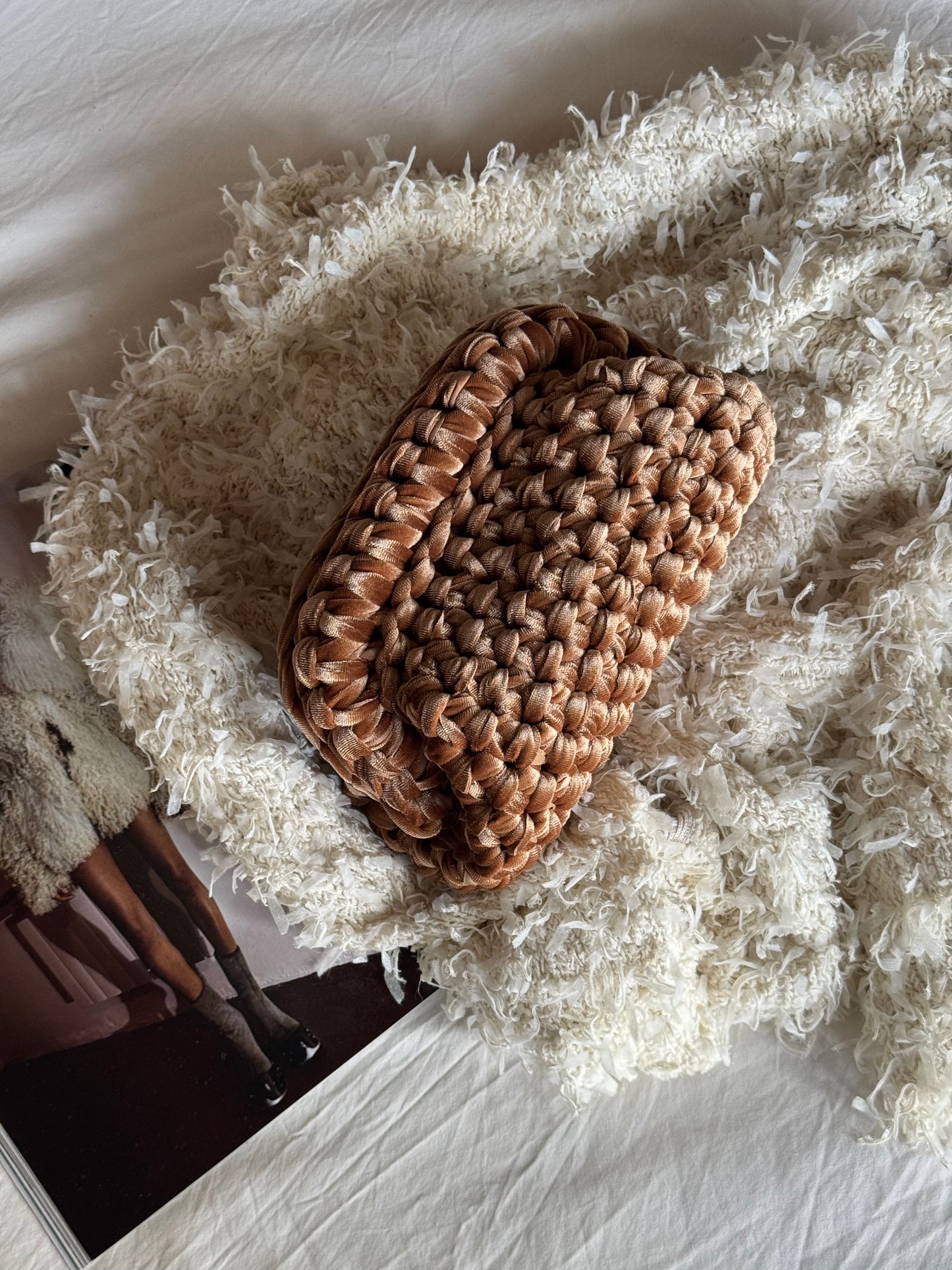VELVET CLOUD bag standard// biscotto