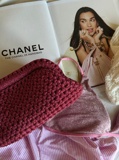 CLOUD bag standard// fucsia lurex