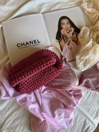 CLOUD bag standard// fucsia lurex