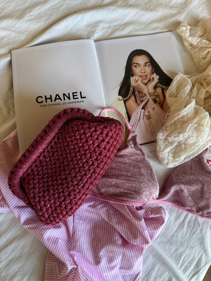 CLOUD bag standard// fucsia lurex
