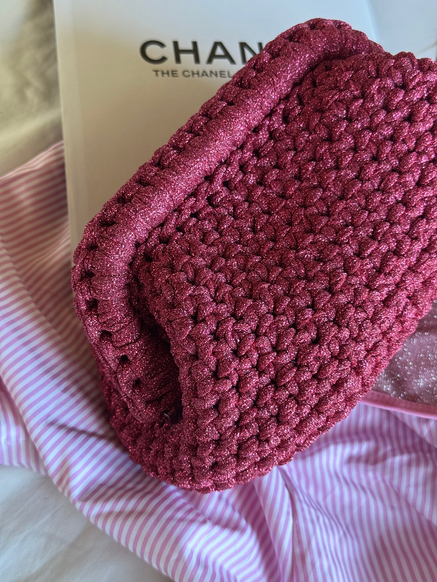 CLOUD bag standard// fucsia lurex