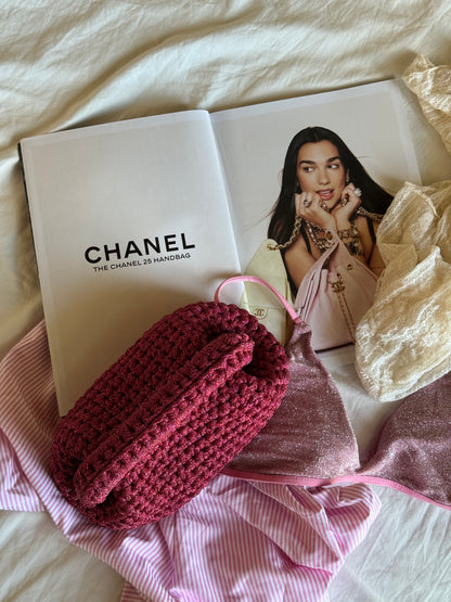 CLOUD bag standard// fucsia lurex