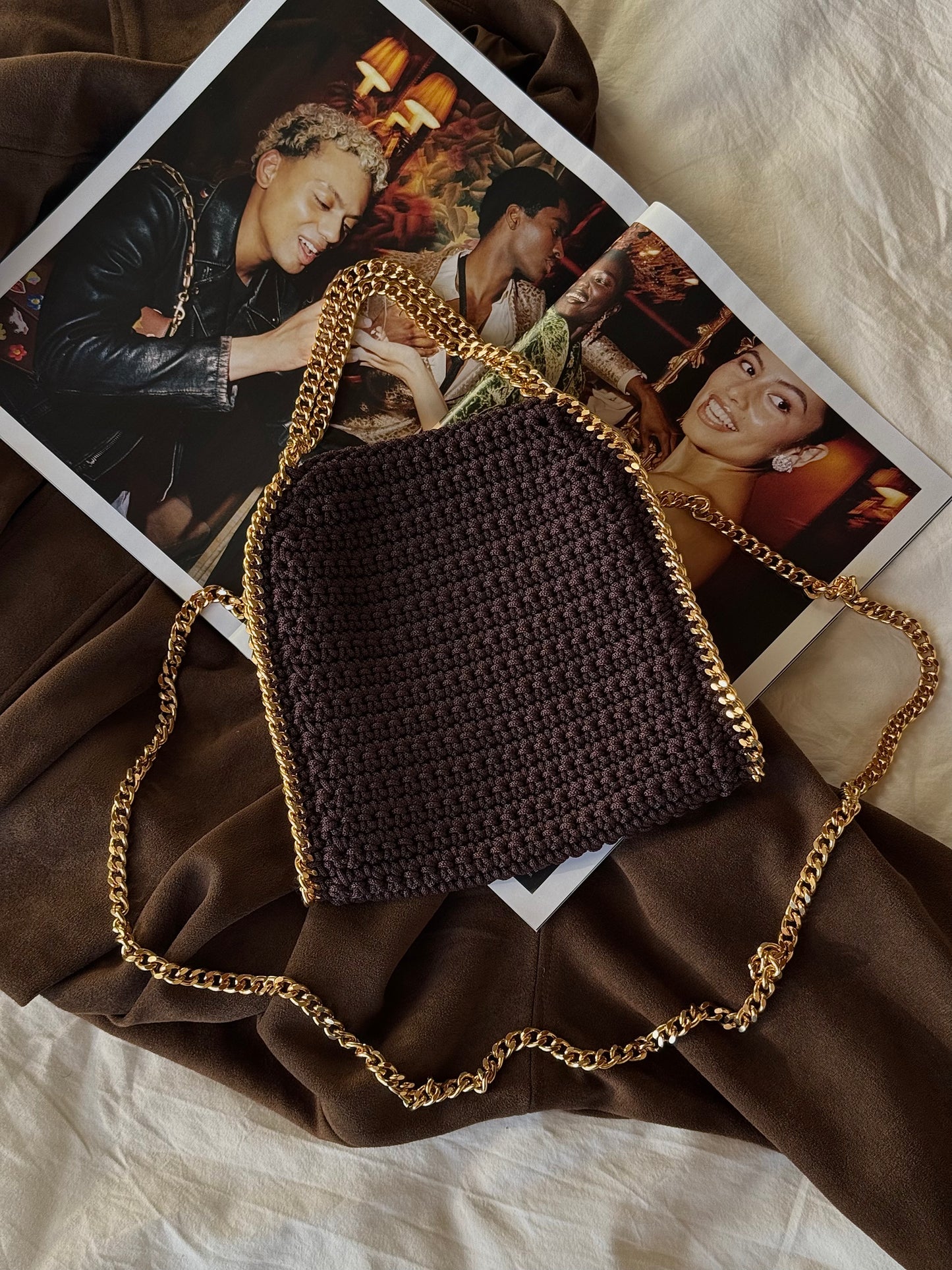 STAR bag mini// cioccolato