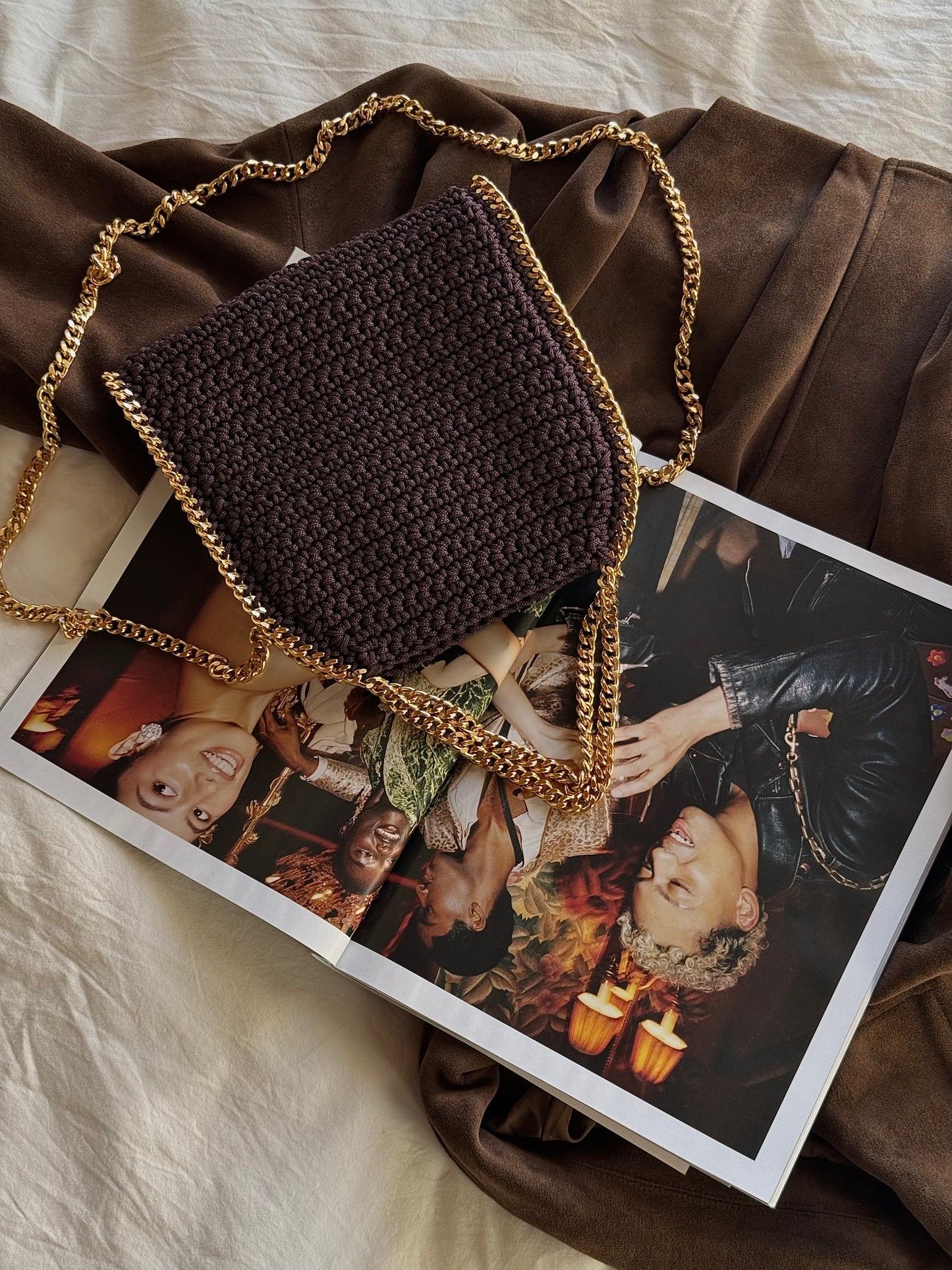 STAR bag mini// cioccolato