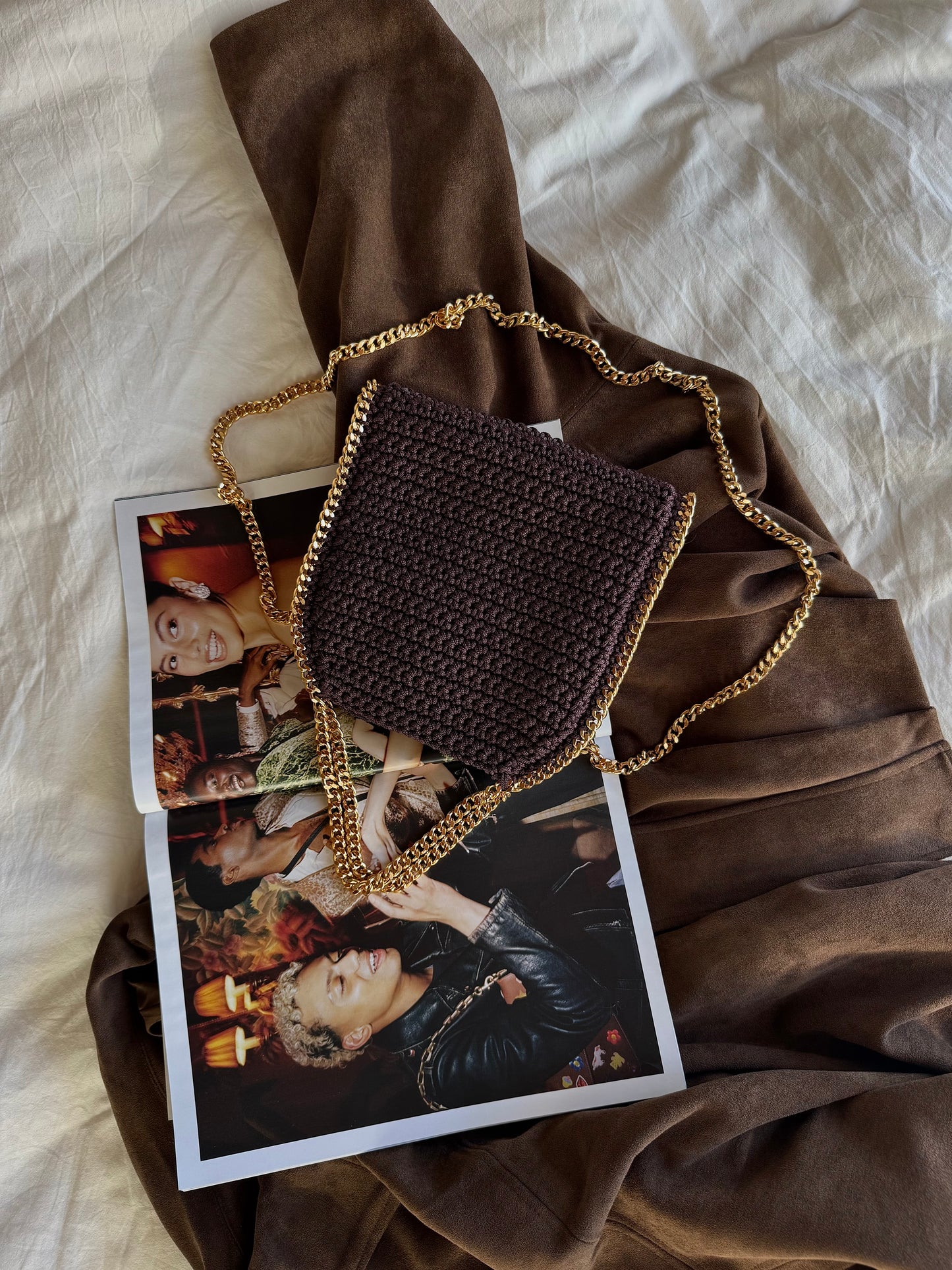 STAR bag mini// cioccolato